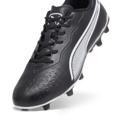 Puma King Match Play FG/AG Men's Football Boots Black / White 12 Puma King Match Play FG/AG Men's Football Boots Black / White -Sport Style Shop 107570 01 sv04