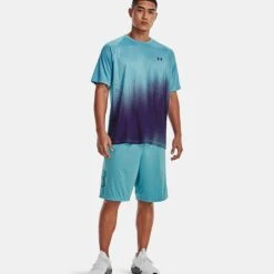 Under Armour Men's UA Tech™ Fade T-Shirt Glacier Blue / Sonar Blue - Tall 10 Under Armour Men's UA Tech™ Fade T-Shirt Glacier Blue / Sonar Blue - Tall -Sport Style Shop 1377053433 3