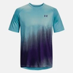 Under Armour Men's UA Tech™ Fade T-Shirt Glacier Blue / Sonar Blue - Tall 12 Under Armour Men's UA Tech™ Fade T-Shirt Glacier Blue / Sonar Blue - Tall -Sport Style Shop 1377053433 5