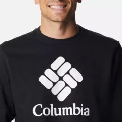 Columbia Men's Trek™ Crew Sweatshirt Black -Sport Style Shop 1957933 017 a2
