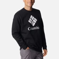 Columbia Men's Trek™ Crew Sweatshirt Black -Sport Style Shop 1957933 017 a3