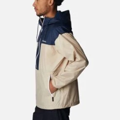 Columbia Men's Flash Challenger™ Windbreaker Ancient Fossil / Collegiate Navy -Sport Style Shop 1988723 271 a1 om