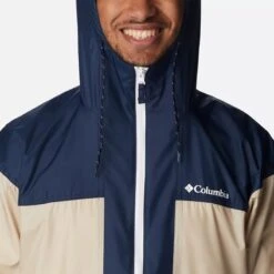 Columbia Men's Flash Challenger™ Windbreaker Ancient Fossil / Collegiate Navy -Sport Style Shop 1988723 271 a2 om