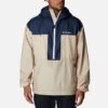 Columbia Men's Flash Challenger™ Windbreaker Ancient Fossil / Collegiate Navy -Sport Style Shop 1988723 271 f om