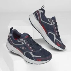 Skechers Men's Go Run Consistent Running Shoes Navy / Red 12 Skechers Men's Go Run Consistent Running Shoes Navy / Red -Sport Style Shop 220034 nvrd b