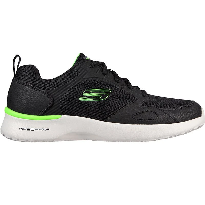 Skechers Men's Skech-Air Dynamight - Venturik Trainers Black / Lime 3 Skechers Men's Skech-Air Dynamight - Venturik Trainers Black / Lime