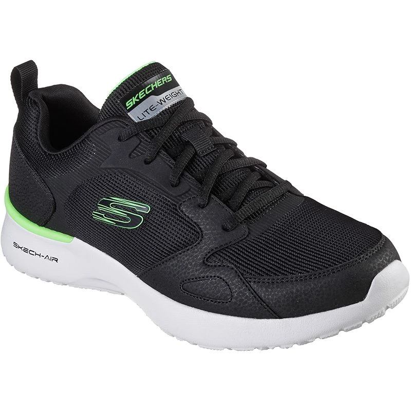 Skechers Men's Skech-Air Dynamight - Venturik Trainers Black / Lime 5 Skechers Men's Skech-Air Dynamight - Venturik Trainers Black / Lime - Image 3