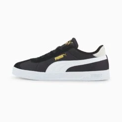 Puma Men's Club Nylon Runners Black / White / Gold