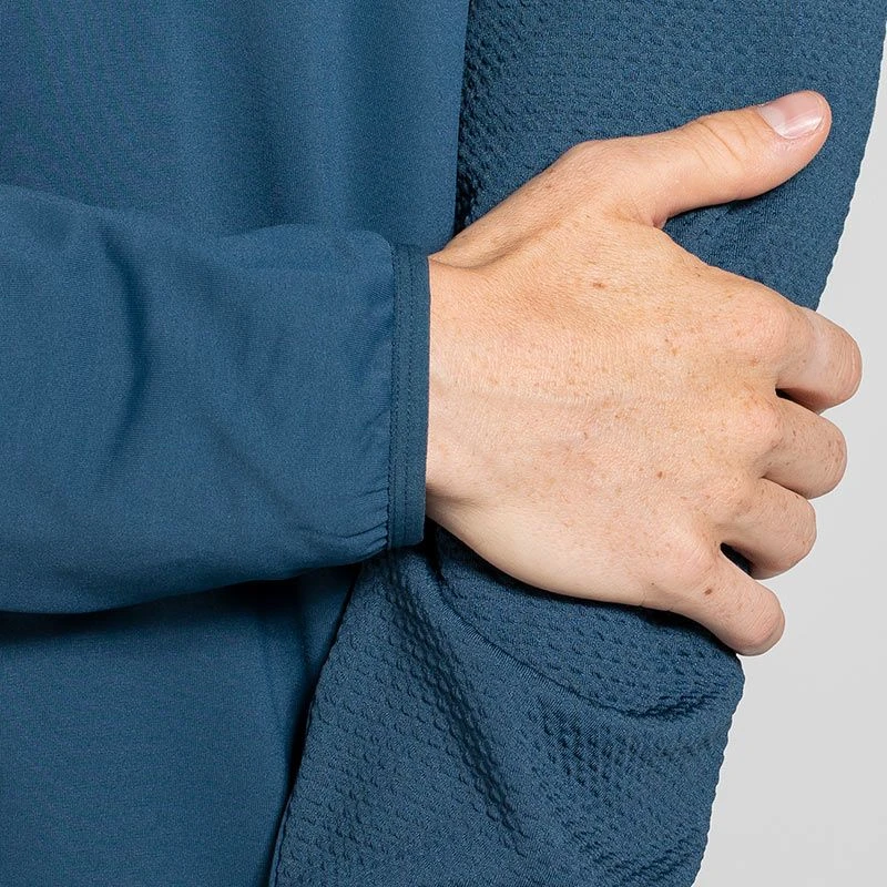 O'Neills Men's Adapt Brushed Half Zip Top Marine / Blue 8 O'Neills Men's Adapt Brushed Half Zip Top Marine / Blue - Image 6