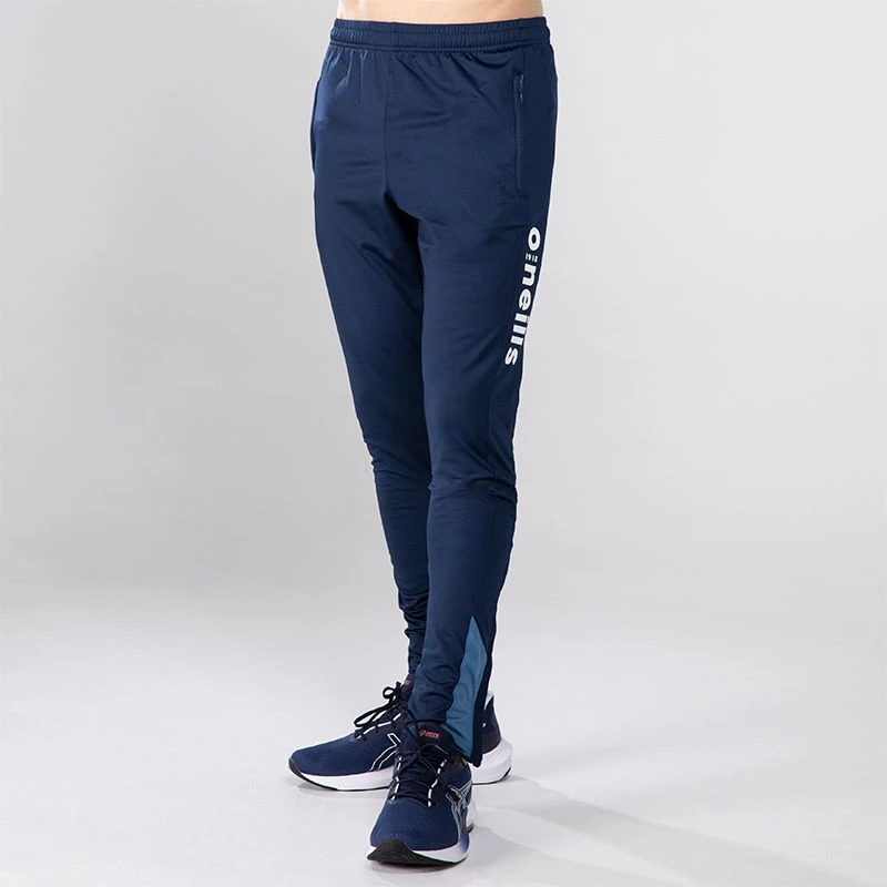 Men's Zack Brushed Skinny Tracksuit Bottoms Marine / Blue / Silver 3 Men's Zack Brushed Skinny Tracksuit Bottoms Marine / Blue / Silver