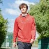 Men's Nathan Technical Fleece Overhead Hoodie Red / Silver 2 Men's Nathan Technical Fleece Overhead Hoodie Red / Silver -Sport Style Shop 4t5a1611