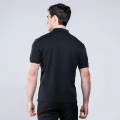 Men's Pima Cotton Polo Shirt Black -Sport Style Shop 4t5a3144
