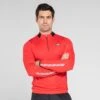 Men's Cody Half Zip Midlayer Top Red / Black / Grey -Sport Style Shop 4t5a3525