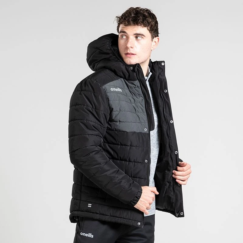 Men's Wallace Hooded Padded Jacket Black 4 Men's Wallace Hooded Padded Jacket Black - Image 2