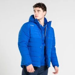 Men's Wallace Hooded Padded Jacket Royal -Sport Style Shop 4t5a9505 1
