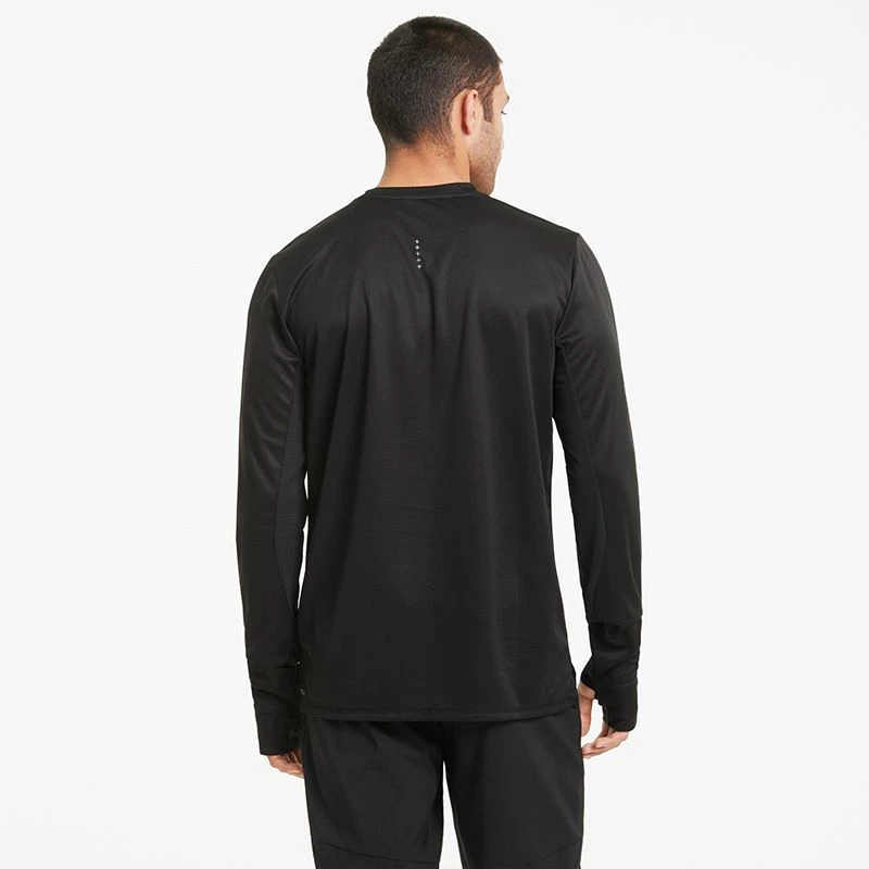 Puma Men's Favourite Long Sleeve Running T-Shirt Black 4 Puma Men's Favourite Long Sleeve Running T-Shirt Black - Image 2