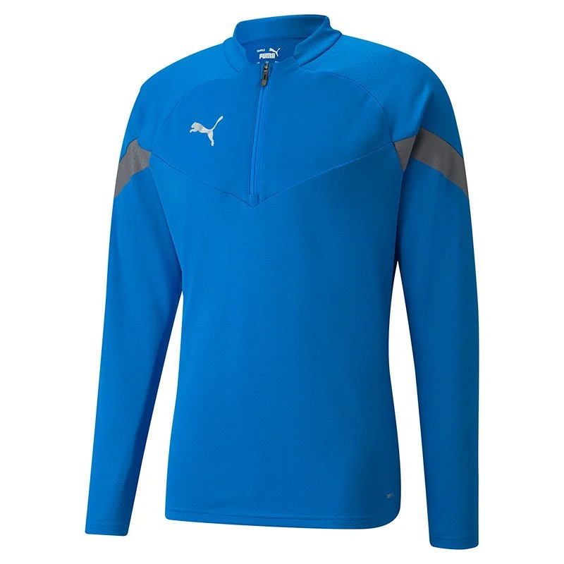 Puma Men's TeamFINAL Training Quarter Zip Top Electric Blue Lemonade / Smoked Pearl / Silver 7 Puma Men's TeamFINAL Training Quarter Zip Top Electric Blue Lemonade / Smoked Pearl / Silver - Image 5