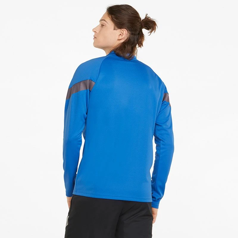 Puma Men's TeamFINAL Training Quarter Zip Top Electric Blue Lemonade / Smoked Pearl / Silver 4 Puma Men's TeamFINAL Training Quarter Zip Top Electric Blue Lemonade / Smoked Pearl / Silver - Image 2