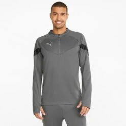 Puma Men's Training 1/4 Zip Top Smoked Pearl / Black / Silver 10 Puma Men's Training 1/4 Zip Top Smoked Pearl / Black / Silver -Sport Style Shop 657375 13 mod01