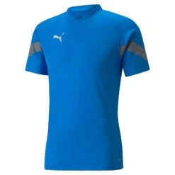 Puma Men's TeamFINAL Training Jersey Electric Blue Lemonade / Smoked Pearl / Silver 8 Puma Men's TeamFINAL Training Jersey Electric Blue Lemonade / Smoked Pearl / Silver -Sport Style Shop 657379 02