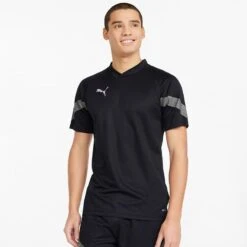 Puma Men's TeamFINAL Training Jersey Black / Smoked Pearl / Silver