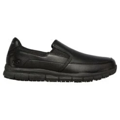 Skechers Men's Work Relaxed Fit®: Nampa - Groton SR Slip-On Runners Black / Black