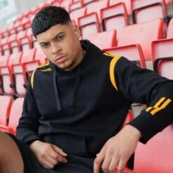 Men's Loxton Hooded Top Black / Amber