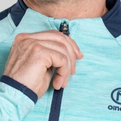 Men's Defender Brushed Half Zip Top Green / Marine / Green -Sport Style Shop am3a0038