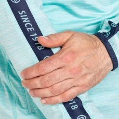 Men's Defender Brushed Half Zip Top Green / Marine / Green -Sport Style Shop am3a0039