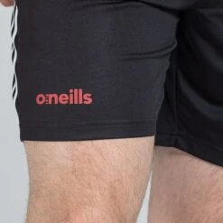 Men's Dolmen Training Shorts Black / Red / White -Sport Style Shop am3a0066