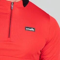 Men's Cody Half Zip Midlayer Top Red / Black / Grey -Sport Style Shop am3a0095 1