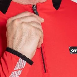 Men's Cody Half Zip Midlayer Top Red / Black / Grey -Sport Style Shop am3a0096 1