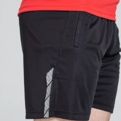 Men's Cody Training Shorts Black / Red / Grey -Sport Style Shop am3a0099