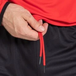 Men's Cody Training Shorts Black / Red / Grey -Sport Style Shop am3a0102