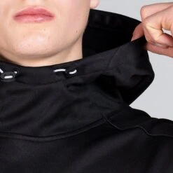 Men's Zack Fleece Pullover Hoodie Black / Dark Grey / Silver -Sport Style Shop am3a0274