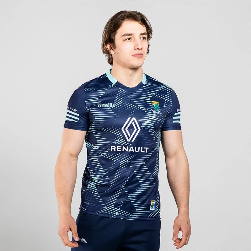 Wicklow GAA Player Fit Short Sleeve Training Top Marine / Green 3 Wicklow GAA Player Fit Short Sleeve Training Top Marine / Green