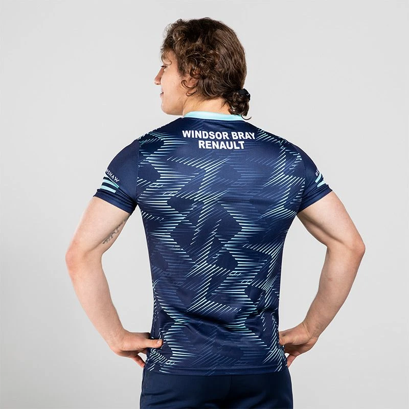 Wicklow GAA Player Fit Short Sleeve Training Top Marine / Green 4 Wicklow GAA Player Fit Short Sleeve Training Top Marine / Green - Image 2