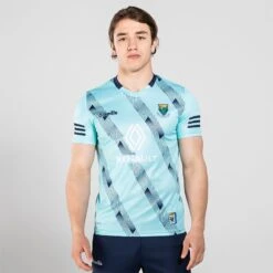 Wicklow GAA Player Fit Short Sleeve Training Top Green / Marine