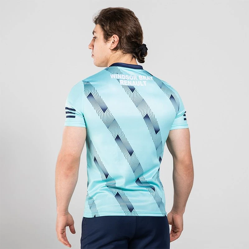 Wicklow GAA Player Fit Short Sleeve Training Top Green / Marine 4 Wicklow GAA Player Fit Short Sleeve Training Top Green / Marine - Image 2