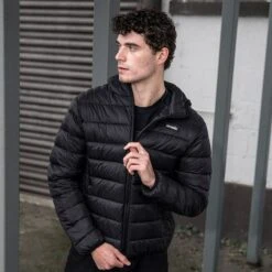 Men's Finn Hooded Padded Jacket Black