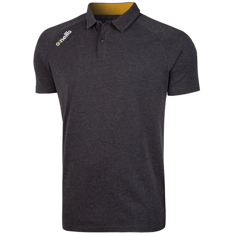 Men's Aspen Polo Marl Black / Amber 3 Men's Aspen Polo Marl Black / Amber