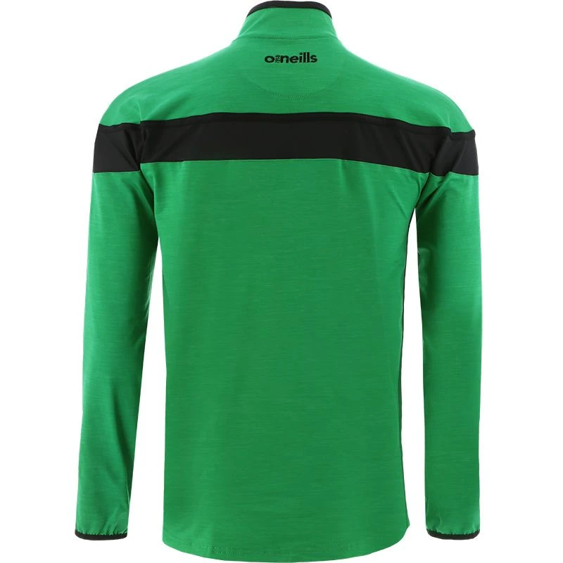 Men's Auckland Brushed Half Zip Top Green / Black 4 Men's Auckland Brushed Half Zip Top Green / Black - Image 2