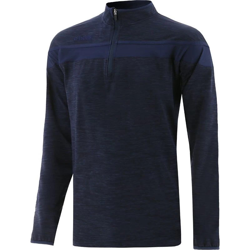 Men's Auckland Brushed Half Zip Top Marine 3 Men's Auckland Brushed Half Zip Top Marine
