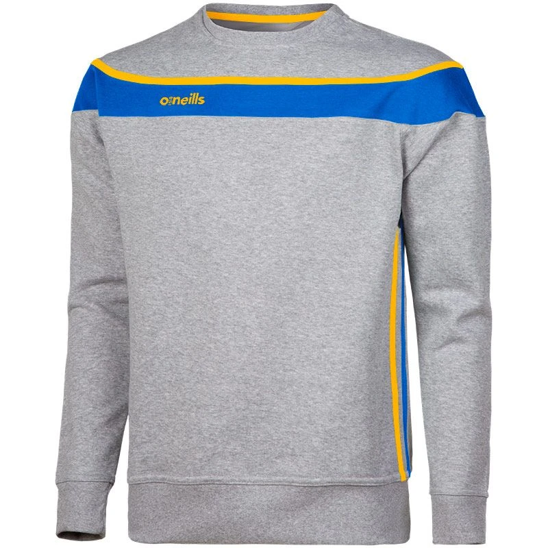 Men's Auckland Fleece Crew Neck Sweatshirt Grey / Royal / Amber 3 Men's Auckland Fleece Crew Neck Sweatshirt Grey / Royal / Amber