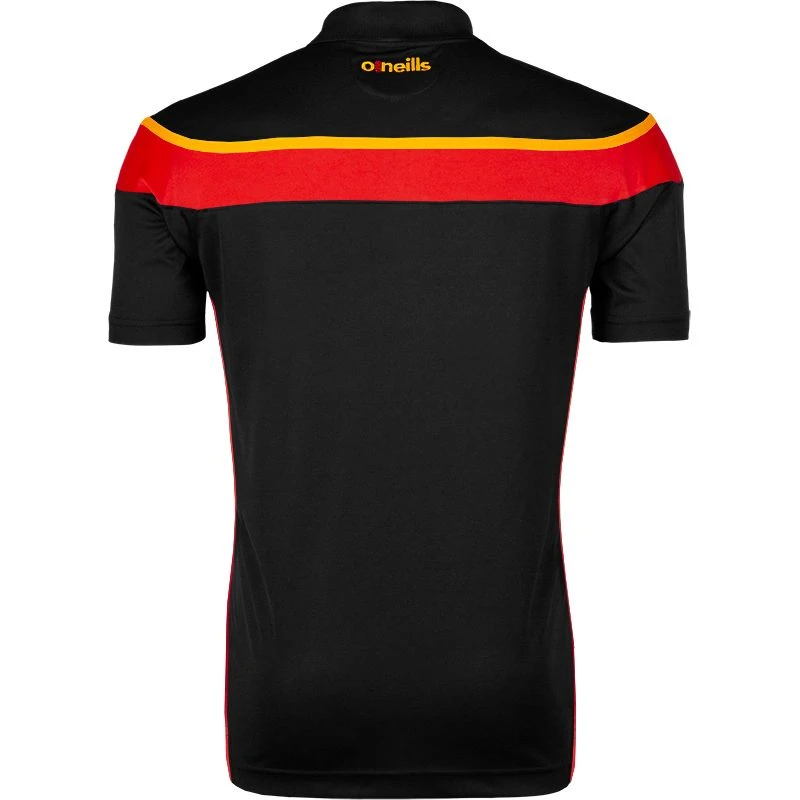 Men's Auckland Polo Shirt Black / Red / Amber 4 Men's Auckland Polo Shirt Black / Red / Amber - Image 2