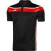 Men's Auckland Polo Shirt Black / Red / White -Sport Style Shop auckland k20 polo blk red wht 1 2