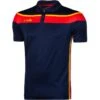 Men's Auckland Polo Shirt Marine / Red / Amber