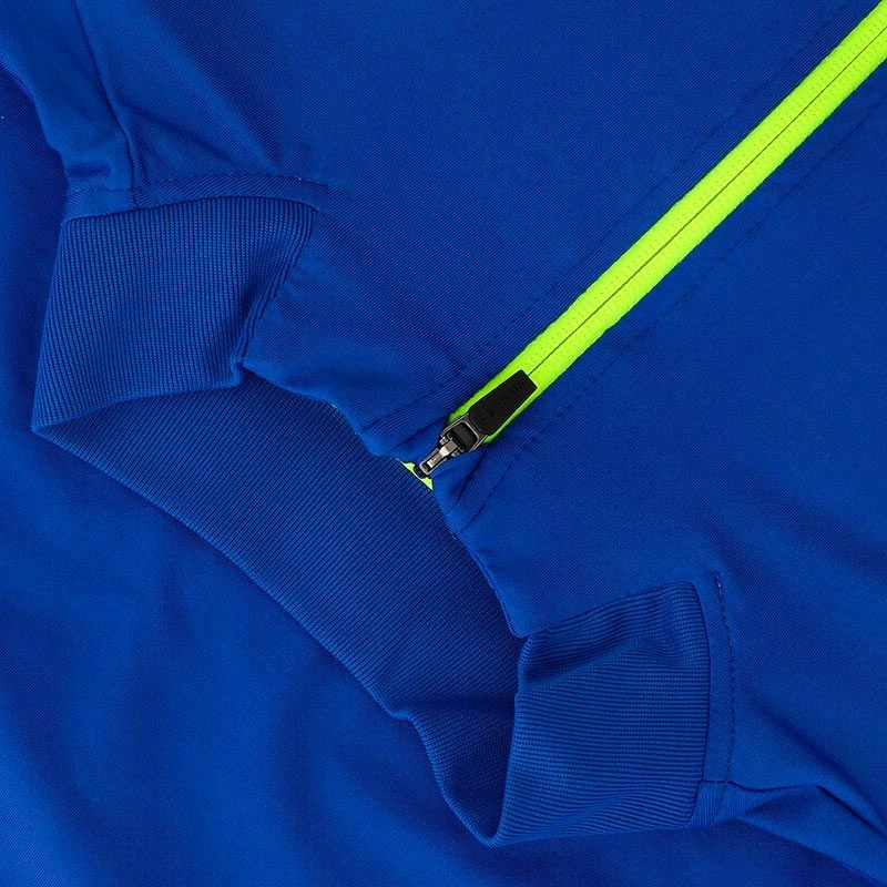 Men's Cathal Brushed Half Zip Top Royal / Yellow 6 Men's Cathal Brushed Half Zip Top Royal / Yellow - Image 4