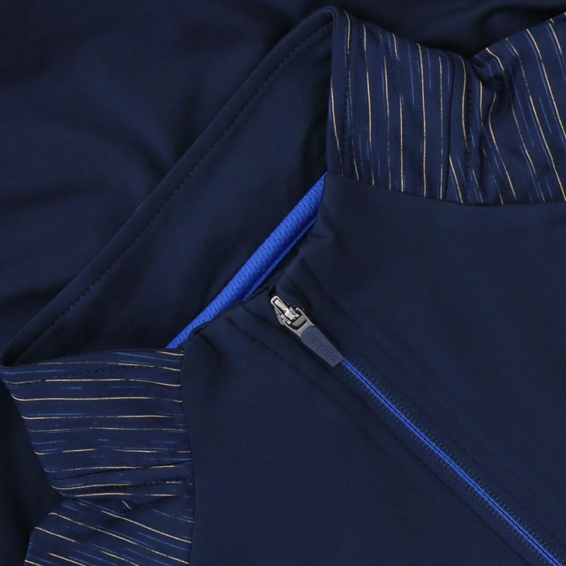 Wicklow GAA Kids' Harlem Brushed Half Zip Top Marine / Royal / Amber 8 Wicklow GAA Kids' Harlem Brushed Half Zip Top Marine / Royal / Amber - Image 6