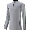 Men's Defender Brushed Half Zip Top Grey / Black / White -Sport Style Shop defe 184 0 gen gybkwh adlt p1